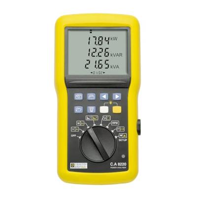 Chauvin Arnoux C.A 8220 Netwerkanalyser 1-fasig Met logger Chauvin Arnoux C.A 8220 Netwerkanalyser 1-fasig Met logger