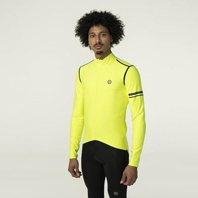 AGU Rain Jersey Fietsshirt Lange Mouwen Performance Heren - Geel - XXL