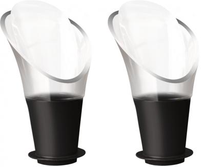 Vacu Vin Vacuvin wineserver kristal 2 stuks Vacu Vin Vacuvin wineserver kristal 2 stuks