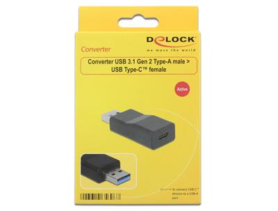 Delock 65696 Converter [1x USB 3.1 stekker A - 1x USB 3.1 Gen 1]