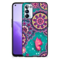 OPPO Reno5 5G | Find X3 Lite Leuk Telefoonhoesje Cirkels en Vlinders - thumbnail