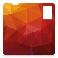 Stand Case voor OPPO A77 5G | A57 5G Polygon Red - thumbnail