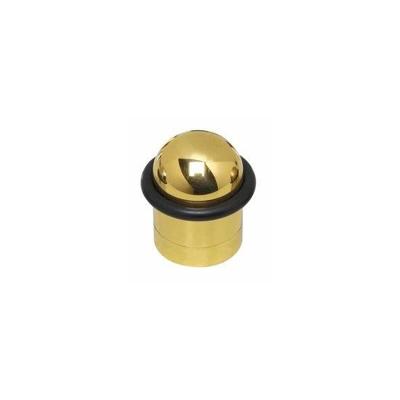 Intersteel Deurstop met ring - messing gelakt