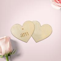 Houten hartje infinity - thumbnail