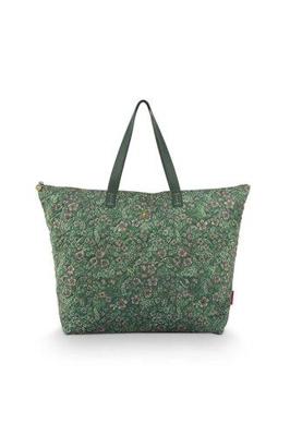 Pip Studio Pip Studio Tilda Tote Bag Large Quilted Daisy Dreams Green 66x20x44cm