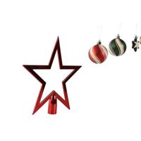 Kerstballen Home ESPRIT Rood Groen Polyethyleen 21 x 6,5 x 27 cm (53 Onderdelen) - thumbnail