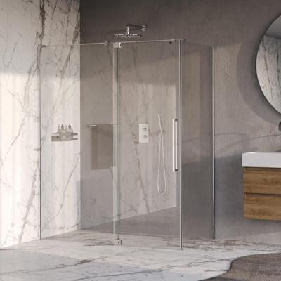 Brauer Stellar - Douchecabine met Draaideur - Helder Glas - 160x90x200 cm - Omkeerbaar - incl. Glascoating - Chroom