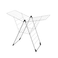 Tomado Breva Droogrek 25 m Lijn 58x133x109 cm Zilver - thumbnail