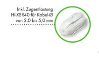 Hicon HI-X3CF-G XLR-connector Bus, recht Aantal polen: 3 Zwart 1 stuk(s) - thumbnail