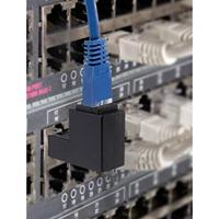 Renkforce RJ45 Netwerk Adapter CAT 5e [1x RJ45-stekker - 1x RJ45-bus] 0.00 m Zwart - thumbnail