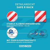 CONTEC waarschuwingsbord "safe r rack" ct warn,sign safe r rack white/red - thumbnail