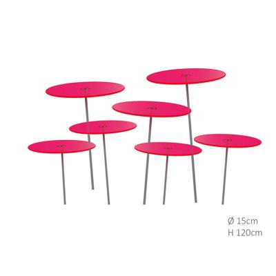 7 stuks! Zonnevangers Rood-Roze (kleur fuchsia) medium 120x15 cm Cazador Del Sol - Cazador del sol