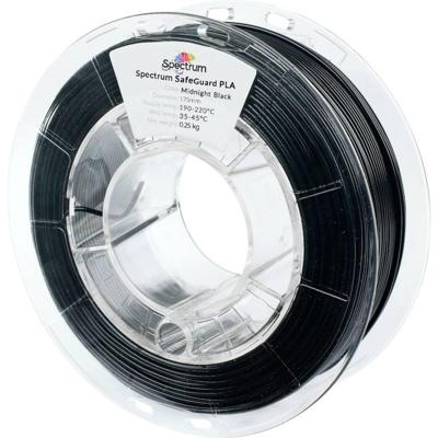 Spectrum Filaments 81552 Safeguard PLA Filament PLA kunststof Antibacterieel 1.75 mm 250 g Deep black, Zwart 1 stuk(s) Spectrum Filaments 81552 Safeguard PLA Filament PLA kunststof Antibacterieel 1.75 mm 250 g Deep black, Zwart 1 stuk(s)