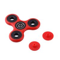 Fidget Spinner Speeltje tegen stress en angst voor kinderen en volwassenen, 4 Minuten Rotatie Tijd, Hybride Keramische Lager + POM materiaal (rood) - thumbnail