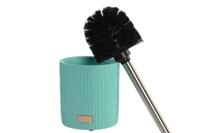 Toiletborstel DKD Home Decor Cement Roestvrij staal Groen 10 x 10 x 36 cm - thumbnail