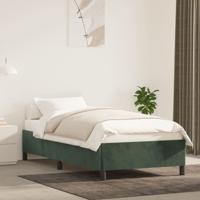 Bedframe zonder matras 90x200 cm fluweel donkergroen - thumbnail