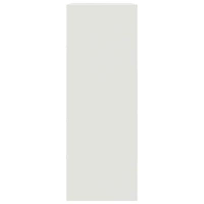 Dressoir 67x39x107 cm staal wit