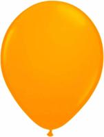 Ballonnen neon oranje 25 cm - 8 stuks - thumbnail