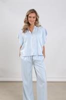 Nukus Taylor Top Shiny Nks01131 T-shirt Korte Mouw 312 Cloudy - thumbnail