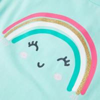 Kindershirt 128 lichtmintkleurig - thumbnail
