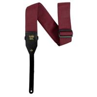Ernie Ball 5367 Polypro Acoustic Guitar Strap Bordeaux gitaarband met headstock tie - thumbnail