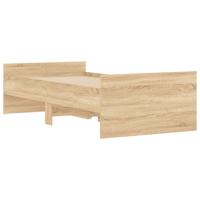 Bedframe met lades sonoma eikenkleurig 90x200 cm - thumbnail