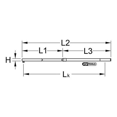 KS Tools 516.5039 516.5039 Momentsleutel 60 - 300 Nm