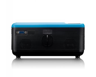 Lenco LPJ-500 - Bluetooth beamer - Mini Beamer - DVD speler - 2800 lumen - 30.000 uur levensduur - Full HD - Bluetooth 5.0-2 x HDMI - USB - SD - AV-in - VGA - blauw