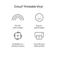 Cricut Printable Vinyl A4 Folieset Snijbreedte 29.7 cm Wit - thumbnail