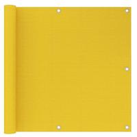 VidaXL Balkonscherm 90x500 cm hdpe geel - thumbnail