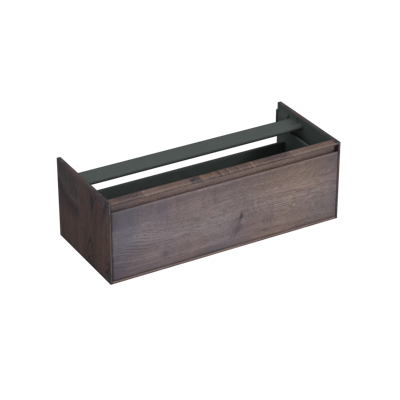 Onderkast Forzalaqua Reno 120x51x40 cm 1 La Softclose Eiken Charcoal Forzalaqua