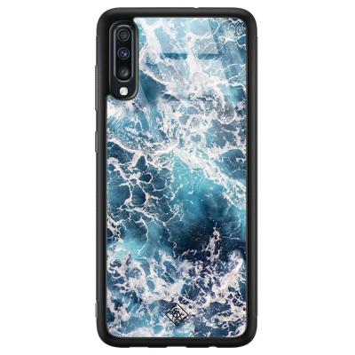 Samsung Galaxy A50 glazen hardcase - Oceaan