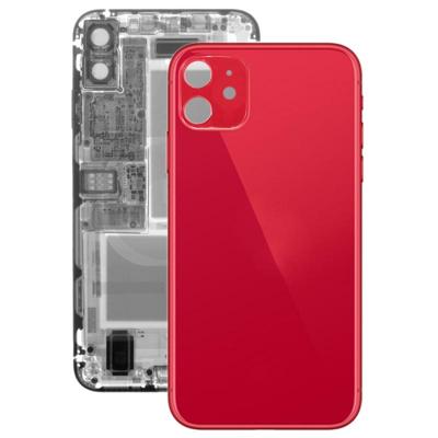 Glas batterij achtercover voor iPhone 11 (rood)