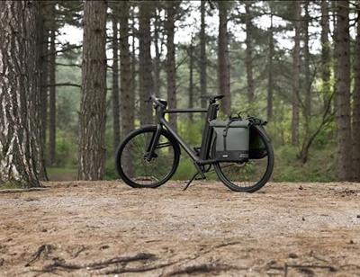 Urbanproof rolltop dubbele fietstas 38 liter groen