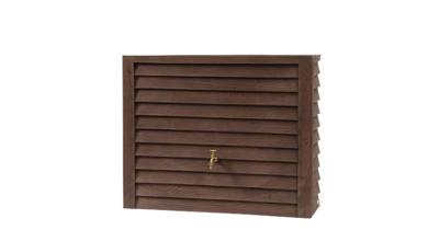 Garantia design regenton woody 350 liter donkerbruin