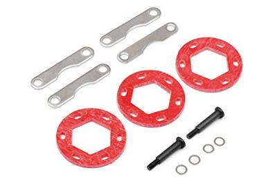 Triple fiberglass brake disk set 19x35x2.5mm
