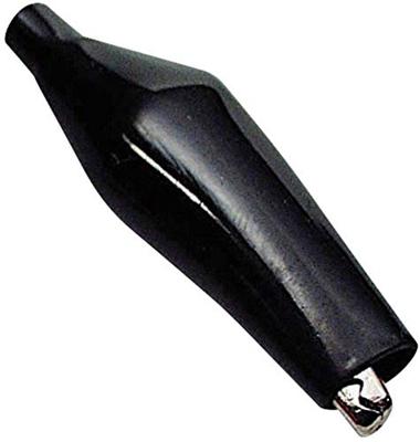 BKL Electronic 072403 Krokodillenklem Zwart Klembereik (max.): 9 mm Lengte: 28 mm 1 stuk(s)