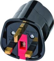 Reisstekker brennenstuhl adapter gb/uk zwart - thumbnail