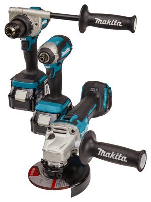 Makita dlx3155tj | combiset | 18 v | boren, (slag)schroeven en slijpen | set | 5,0 ah | in mbox - dlx3155tj