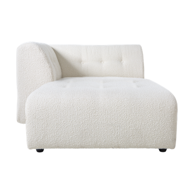 HKliving Vint bank left divan Boucle Cream HKliving Vint bank left divan Boucle Cream
