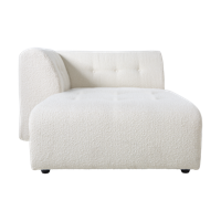 HKliving Vint bank left divan Boucle Cream - thumbnail