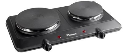 Bestron AHP250D Dubbele Elektrische Kookplaat Zwart