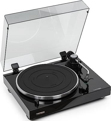Thorens TD 204 platenspeler zwart - thumbnail
