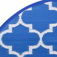 Buitenkleed 120 cm polypropeen blauw - thumbnail