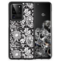 Samsung Galaxy S20 Ultra Skin Case Black Flowers - thumbnail