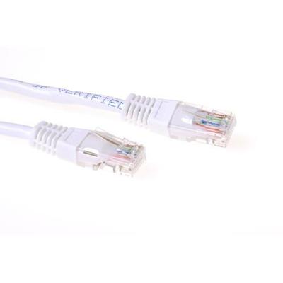 ACT IB9302 U/UTP CAT6A Patchkabel Wit - 2 meter