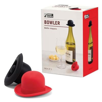 Apenkool Bowler Flessenstoppen - set van 2 stuks