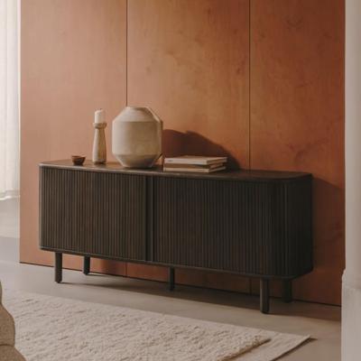 Kave Home Dressoir 'Mailen' Essenhout, 180cm, kleur Donkerbruin Kave Home Dressoir 'Mailen' Essenhout, 180cm, kleur Donkerbruin