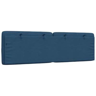 Hoofdbordkussen 160 cm stof blauw