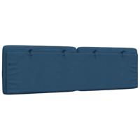 Hoofdbordkussen 160 cm stof blauw - thumbnail